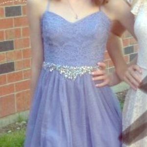 Semi-Formal periwinkle dress with straps